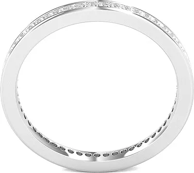 Channel Set Princess Cut Diamond Eternity Ring .50ct tw