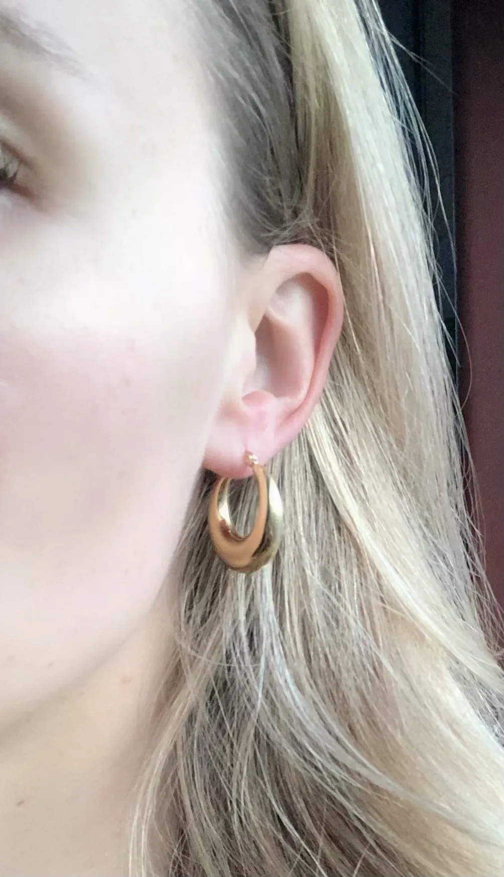 Chloe Hoops in Gold