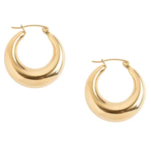 Chloe Hoops in Gold