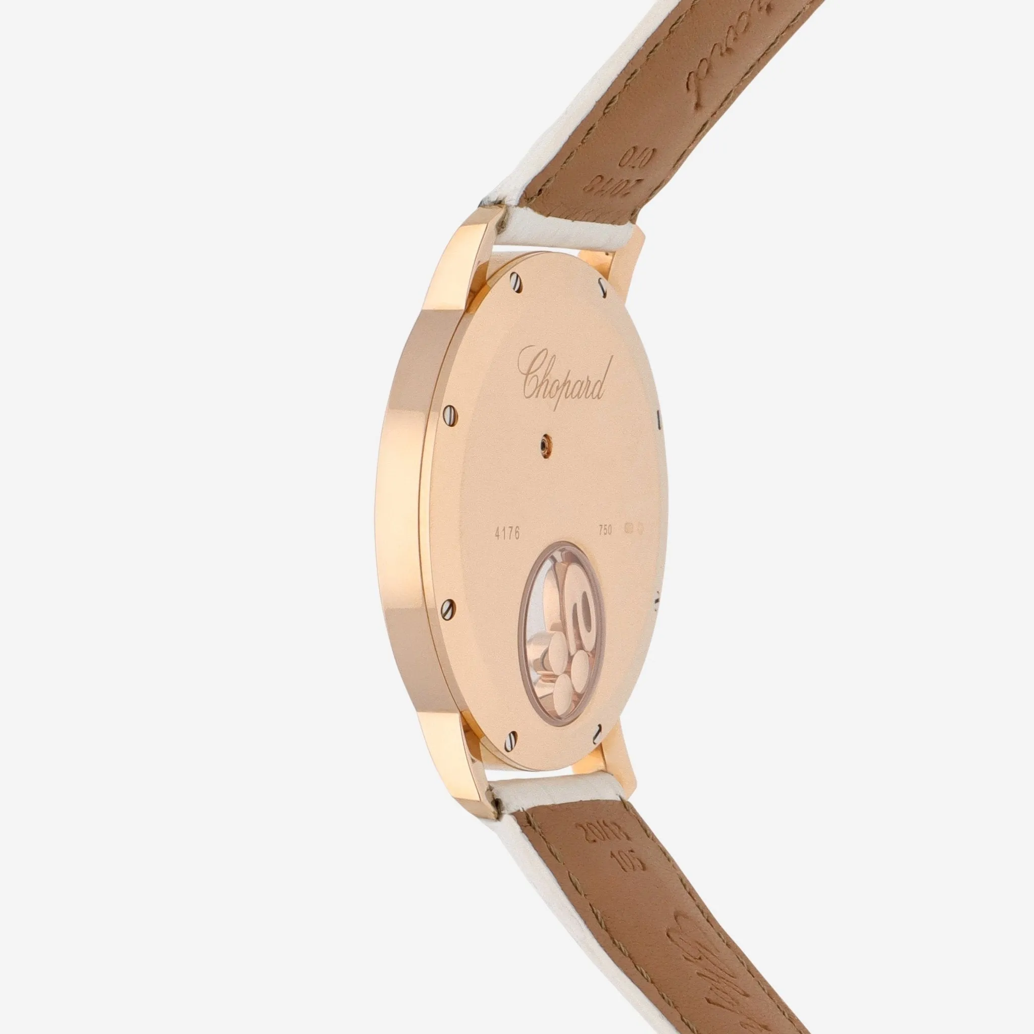 Chopard Happy Sport 18K Rose Gold Diamond Quartz Ladies Watch 207450-5008