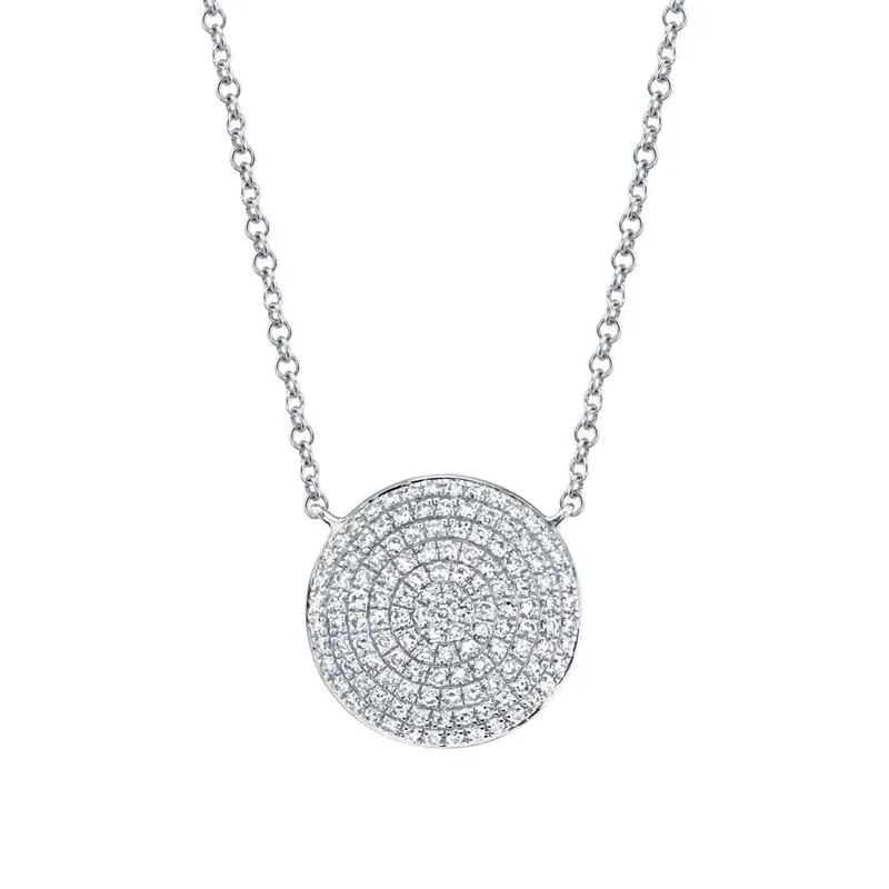 Circle Pave Necklace