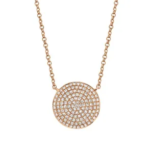 Circle Pave Necklace