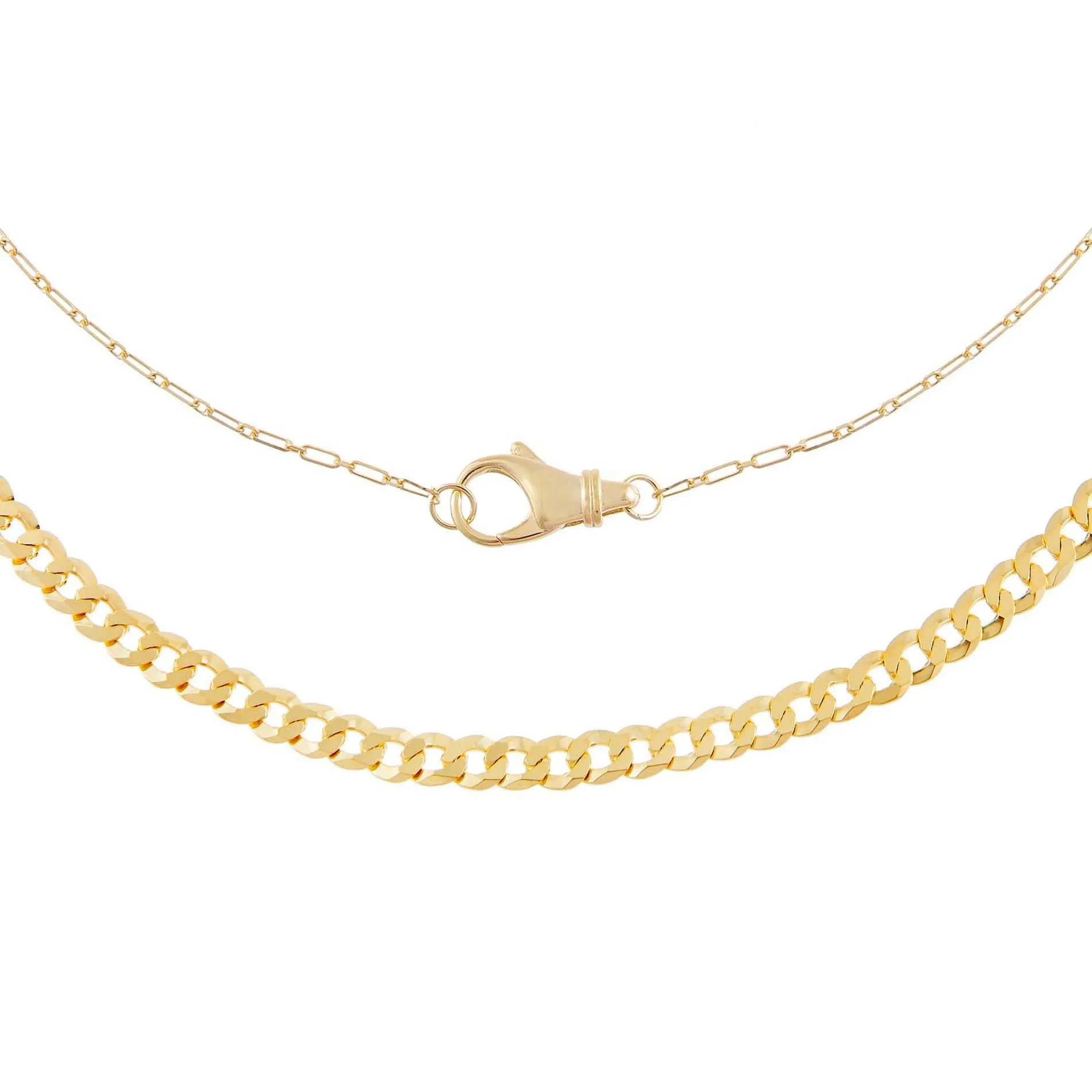 Clasp X Cuban Chain Necklace Combo Set