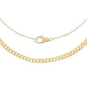 Clasp X Cuban Chain Necklace Combo Set