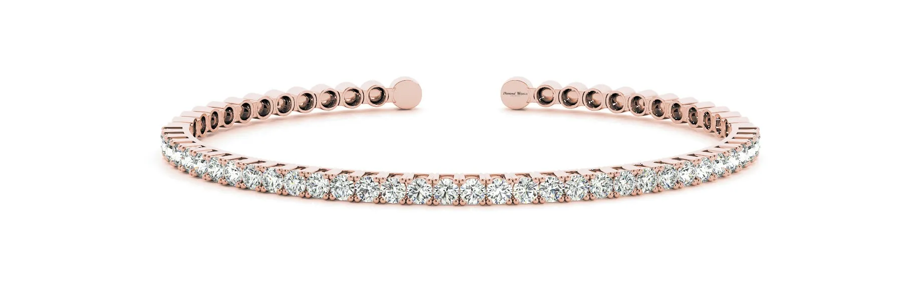 Classic Brilliant cut Diamonds Cuff