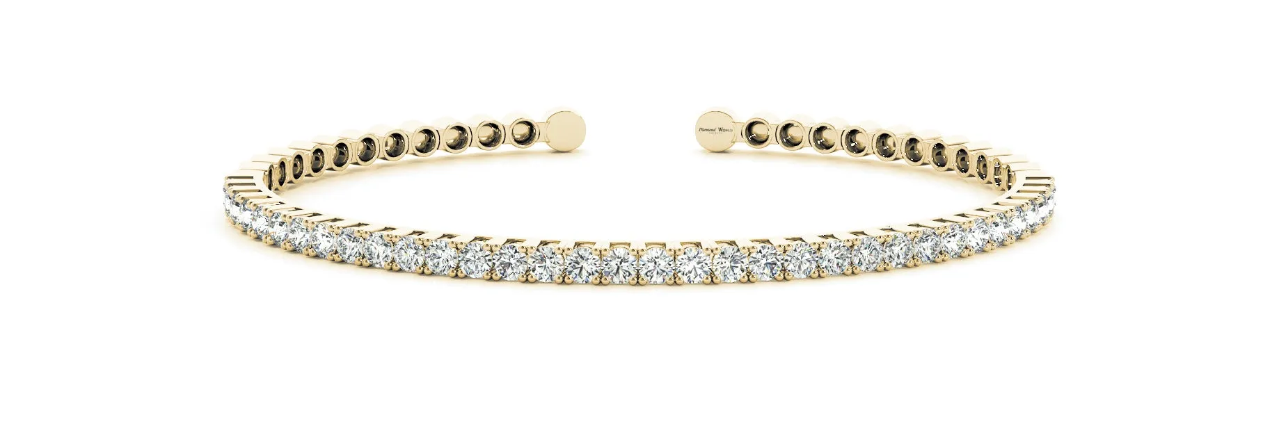 Classic Brilliant cut Diamonds Cuff