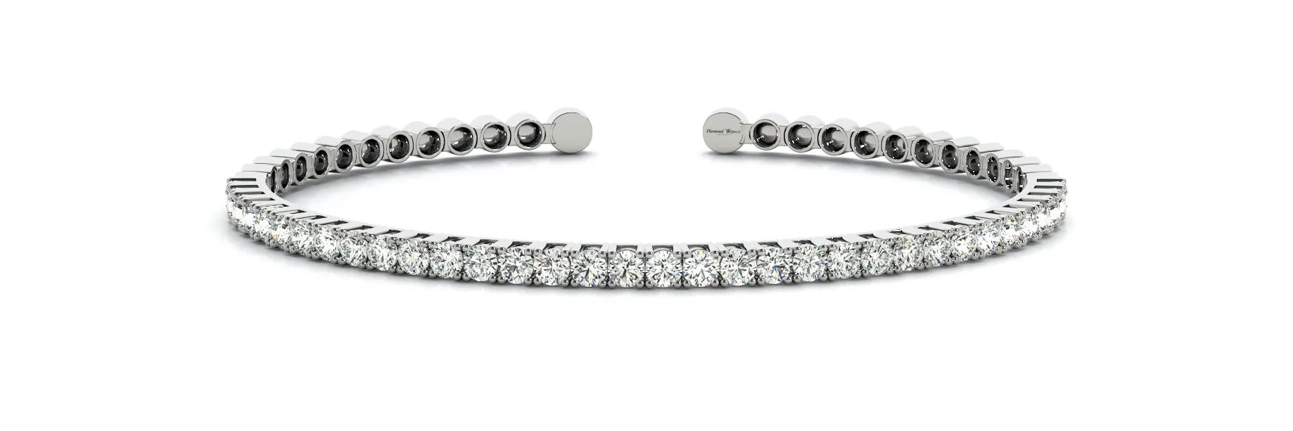 Classic Brilliant cut Diamonds Cuff