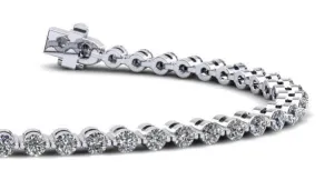 Classic Prong Set Lab-Grown Diamond Tennis Bracelet with 8.06 ct.(finished) 4.1mm