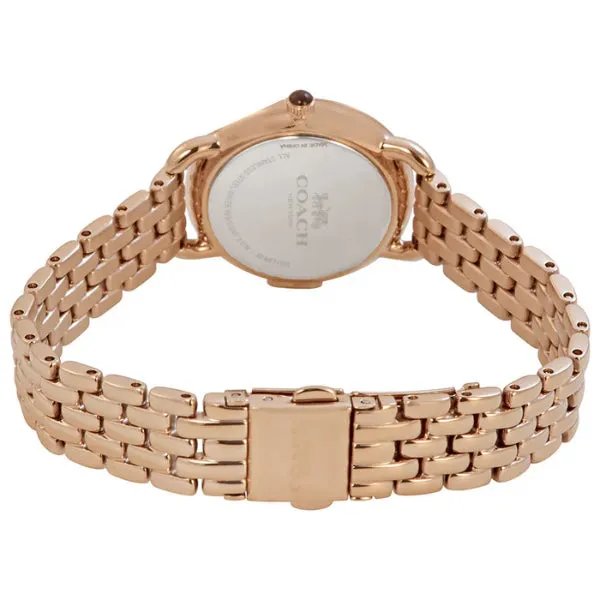 Coach Delancey Rose Gold Stainless Steel White Dial Quartz Watch for Ladies - 14502783