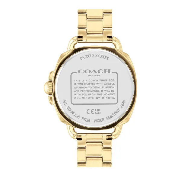 Coach Tatum Gold Stainless Steel Silver Dial Quartz Watch for Ladies - 14504157