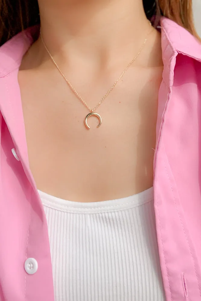 Crescent Chain Necklace