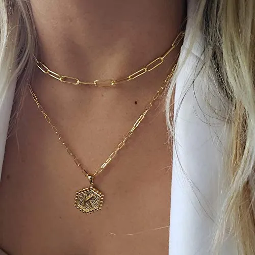 Dainty Gold Initial Necklaces