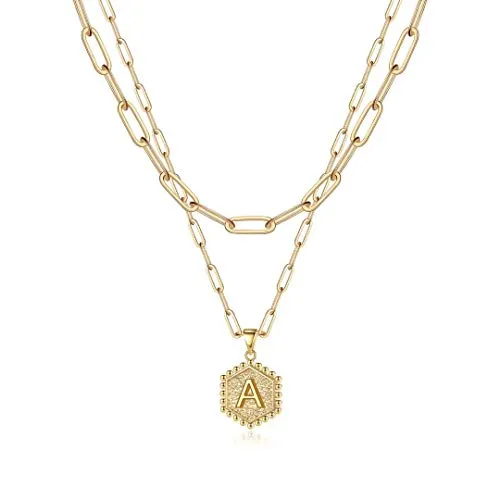 Dainty Gold Initial Necklaces