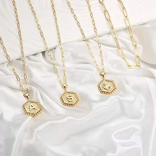 Dainty Gold Initial Necklaces