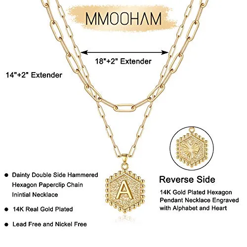 Dainty Gold Initial Necklaces