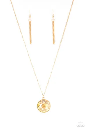 Dauntless Diva Gold Paparazzi Necklace