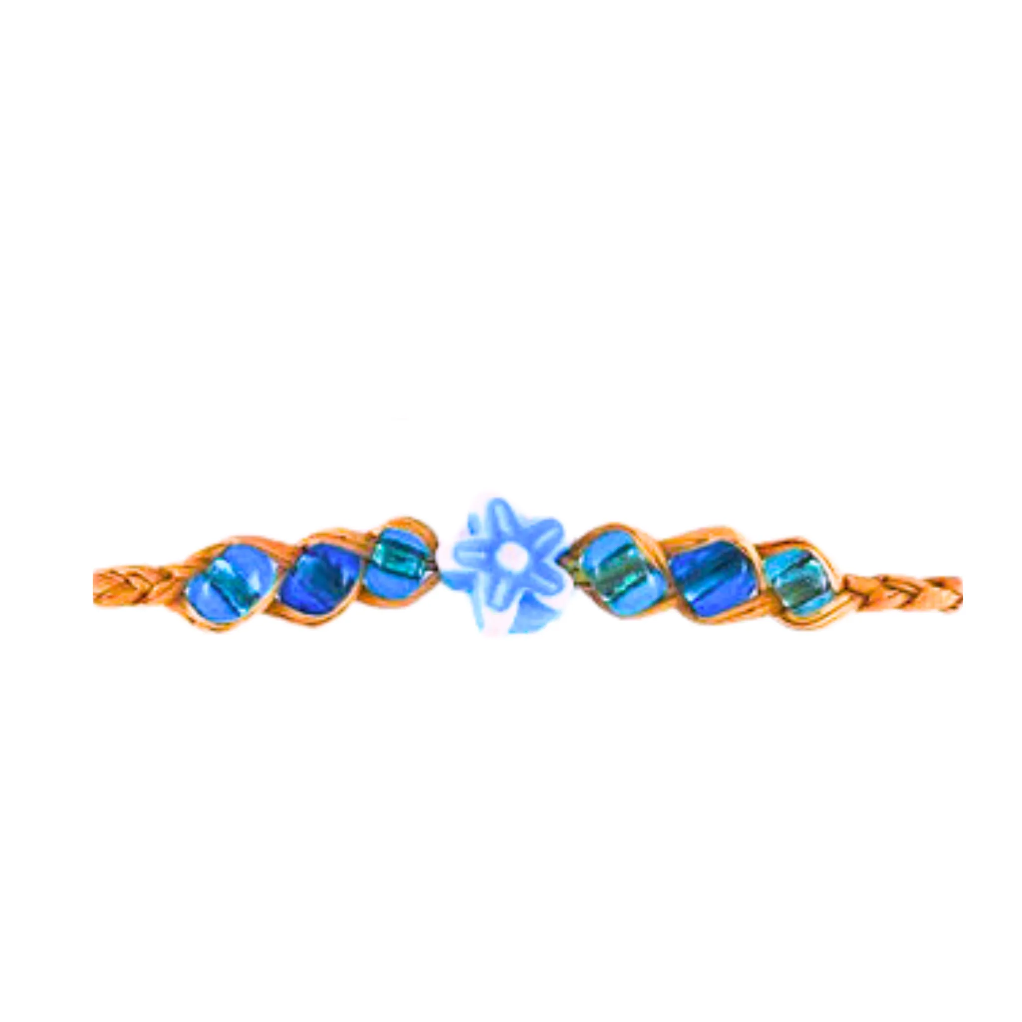 DB5- Flower Natural Fiber Bracelets (bundle of 25)