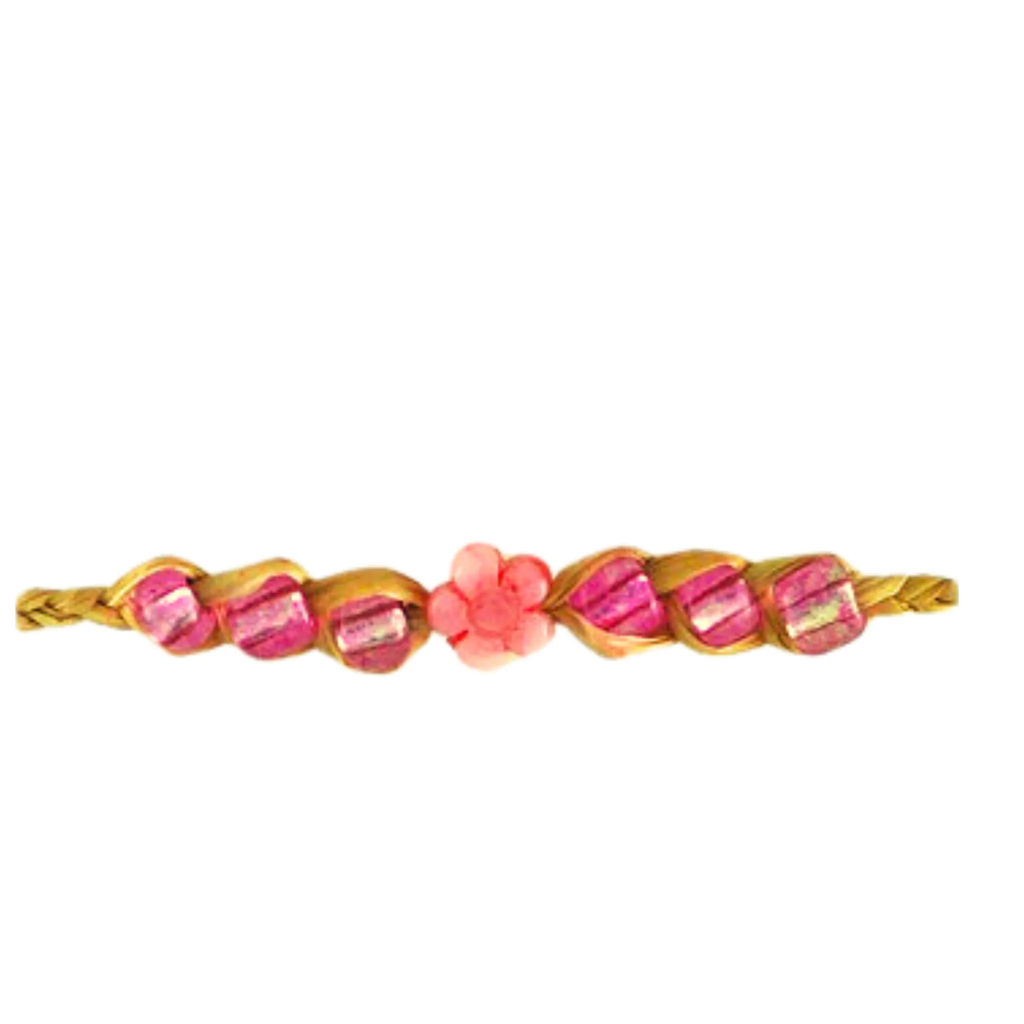 DB5- Flower Natural Fiber Bracelets (bundle of 25)