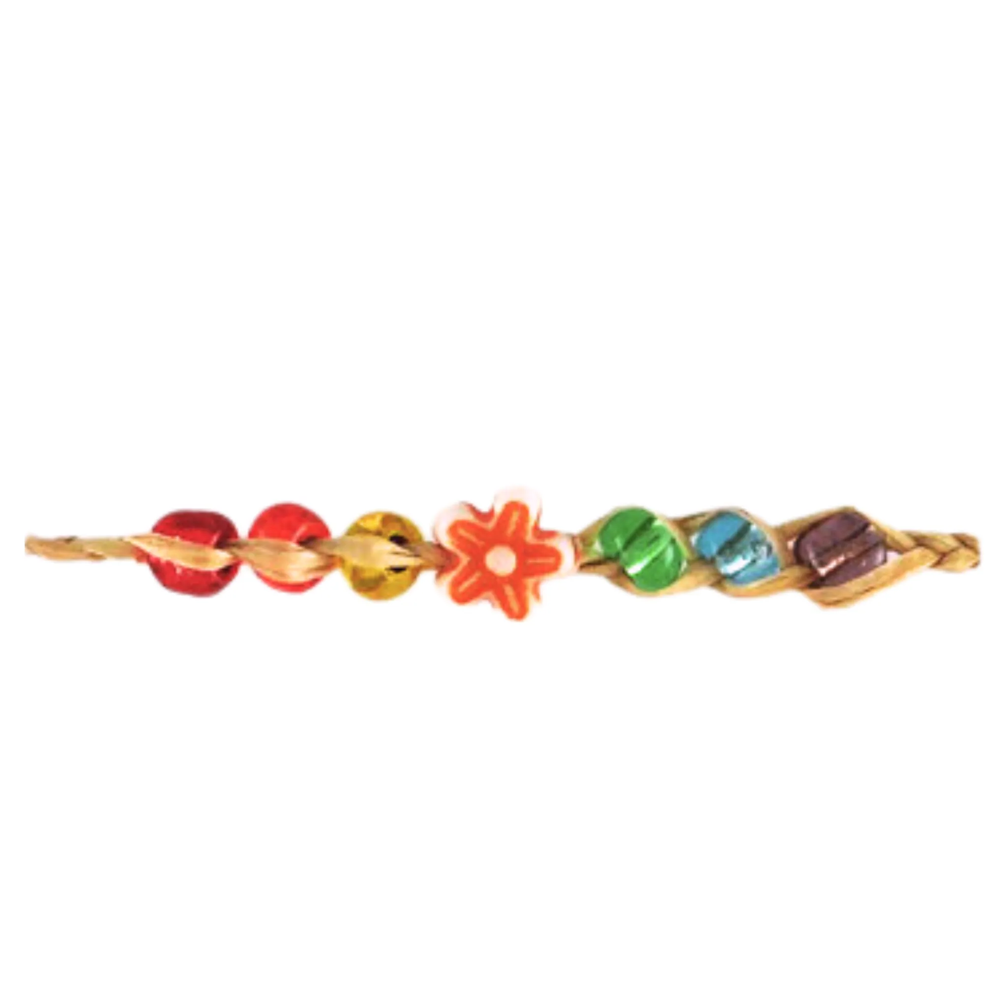 DB5- Flower Natural Fiber Bracelets (bundle of 25)