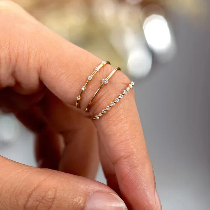 DELIA | Half-Eternity Diamond Ring