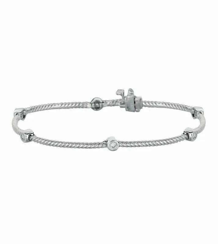 DIAMOND BEZEL SET BRACELET 14K GOLD (0.33 CTW)