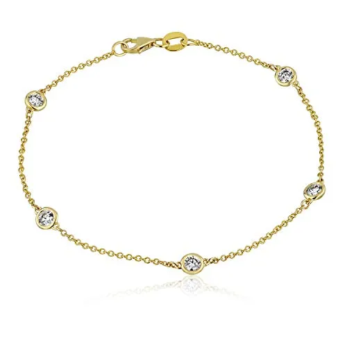 Diamond By The Yard 5-Stone Bracelet