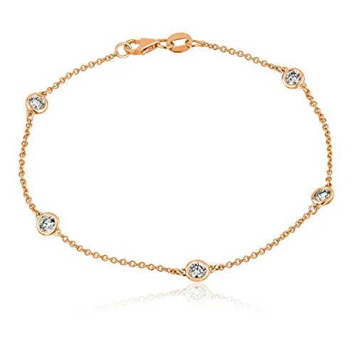 Diamond By The Yard 5-Stone Bracelet