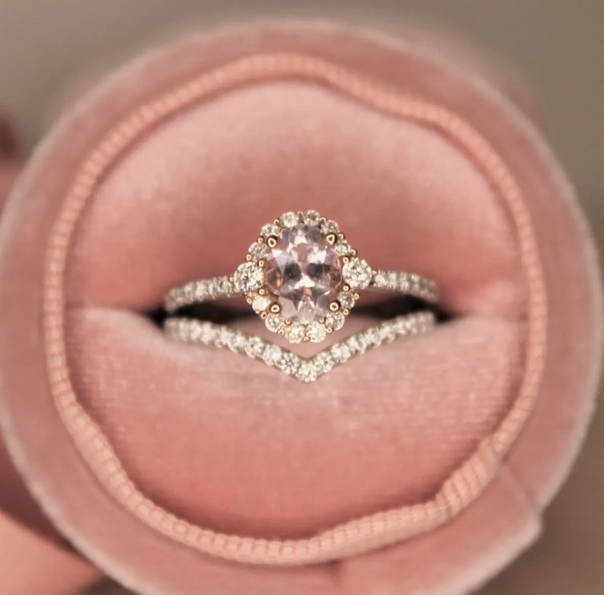 Diamond Chevron Shaped Wedding Eternity  Band