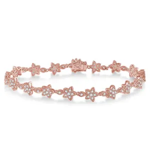 Diamond Flower Bracelet