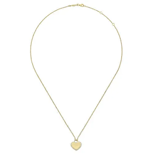 Diamond Halo Heart Pendant