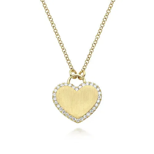 Diamond Halo Heart Pendant