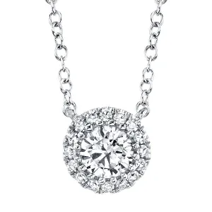 Diamond Halo Necklace