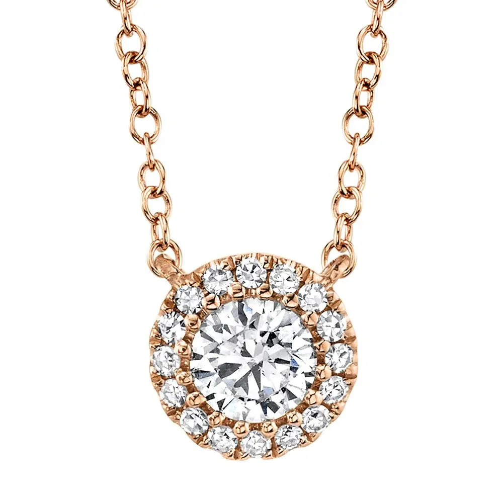 Diamond Halo Necklace