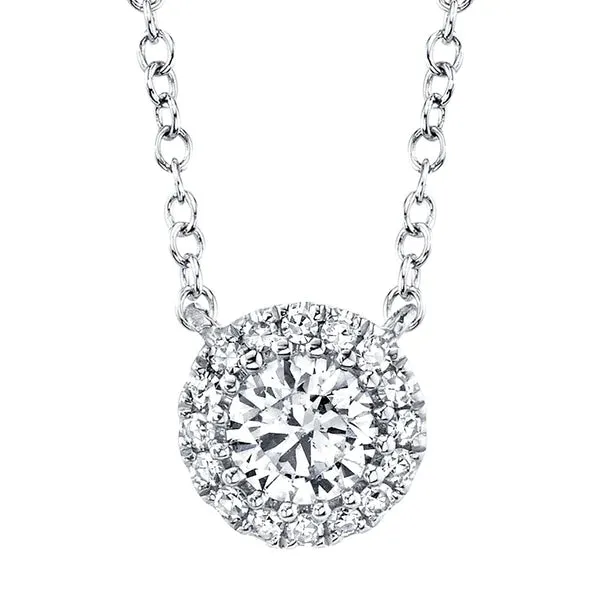 Diamond Halo Necklace