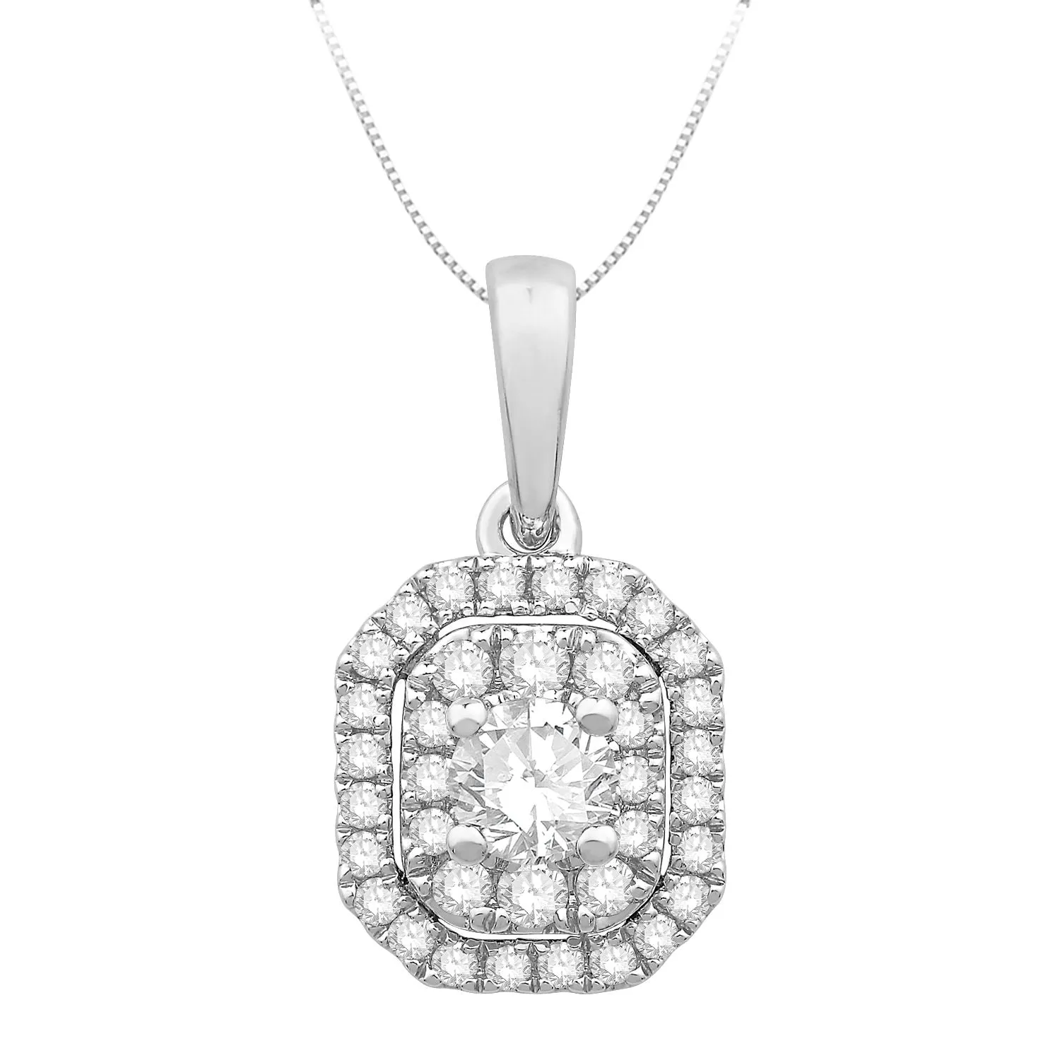 Diamond Halo Pendant