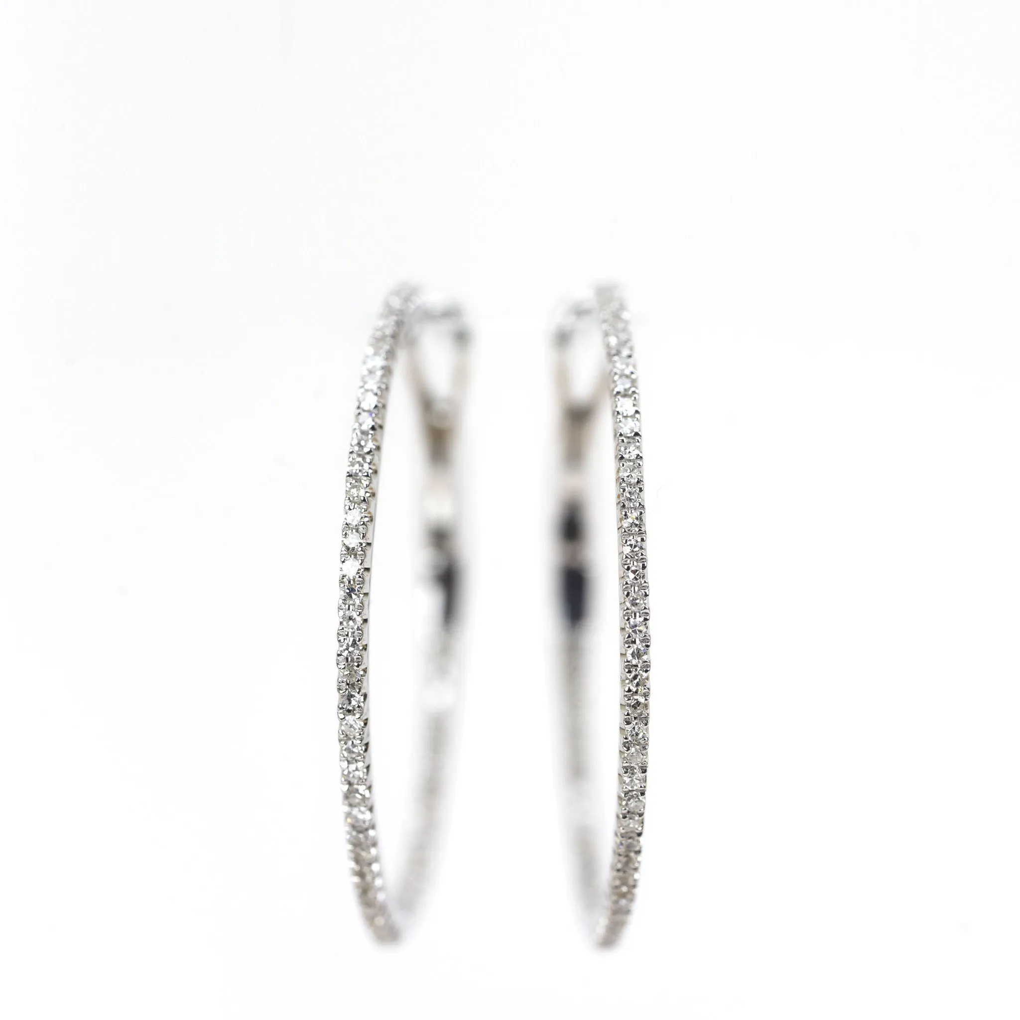 Diamond Hoop Earrings