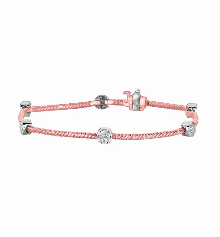 DIAMOND ROUND BRACELET 14K GOLD (0.41 CTW)