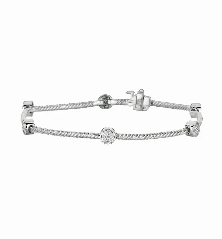 DIAMOND ROUND BRACELET 14K GOLD (0.41 CTW)