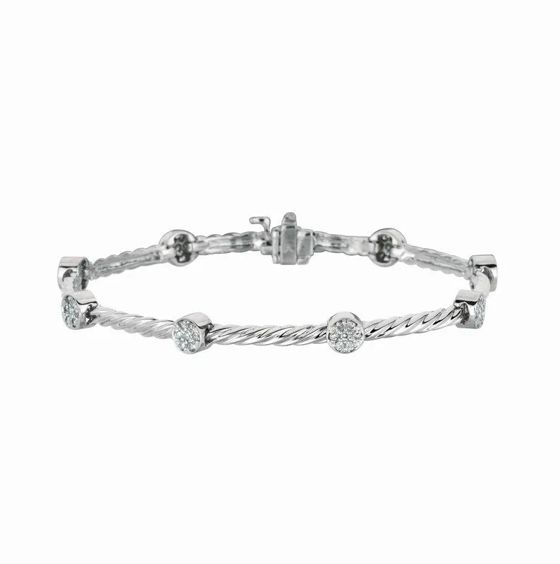 DIAMOND ROUND BRACELET 14K GOLD (0.63 CTW)