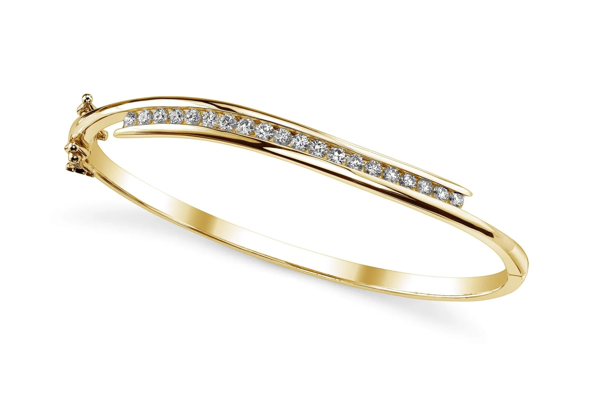 Diamond Row Bangle Diamond  with 0.44 ct.(finished) 1.7mm