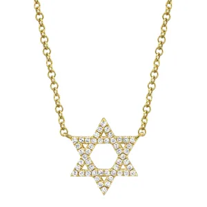 Diamond Star of David Pendant
