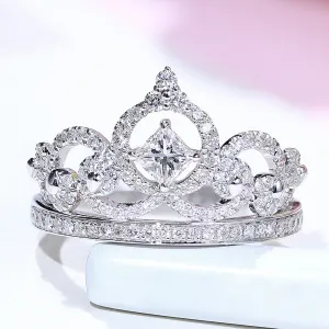 Diamond Tiara Shape Crown Band