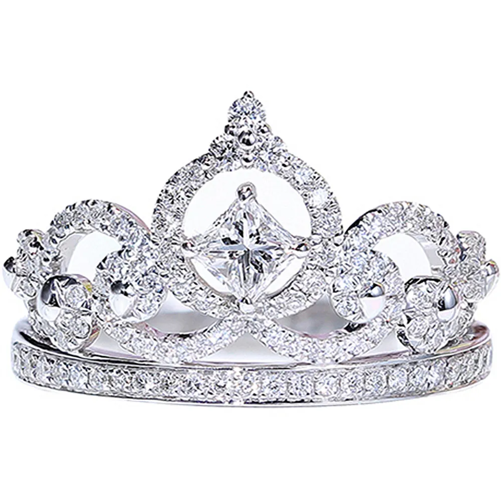 Diamond Tiara Shape Crown Band