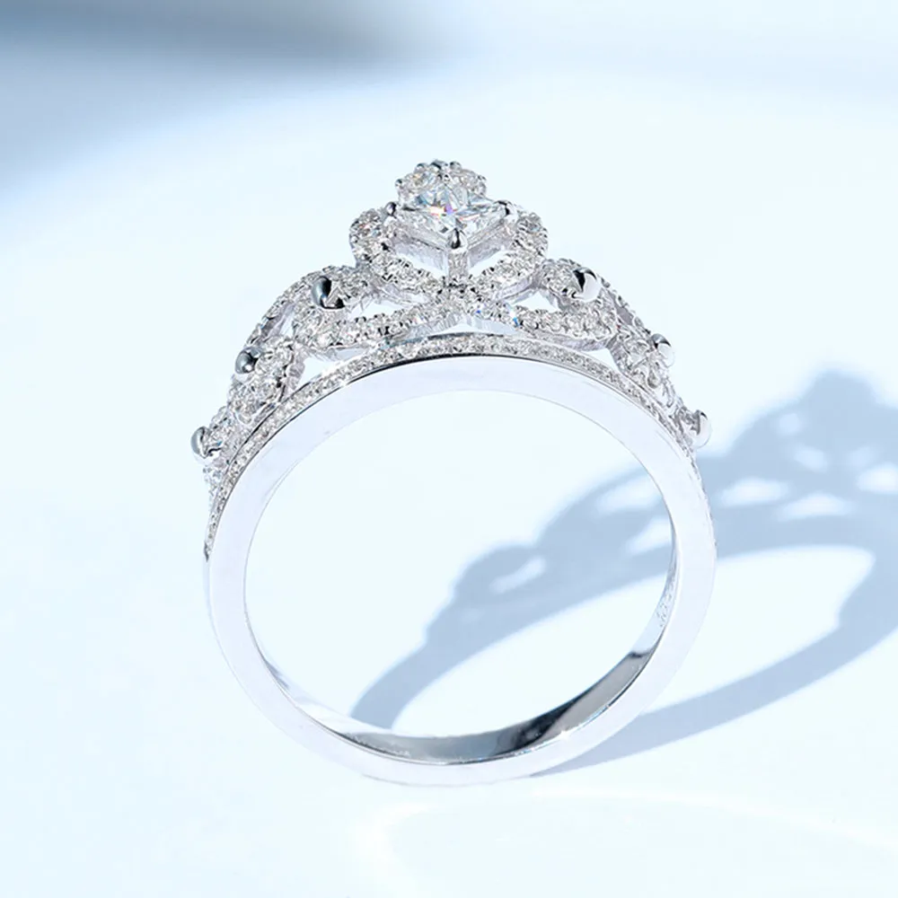 Diamond Tiara Shape Crown Band