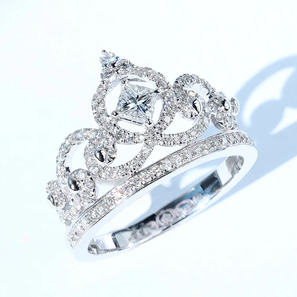 Diamond Tiara Shape Crown Band