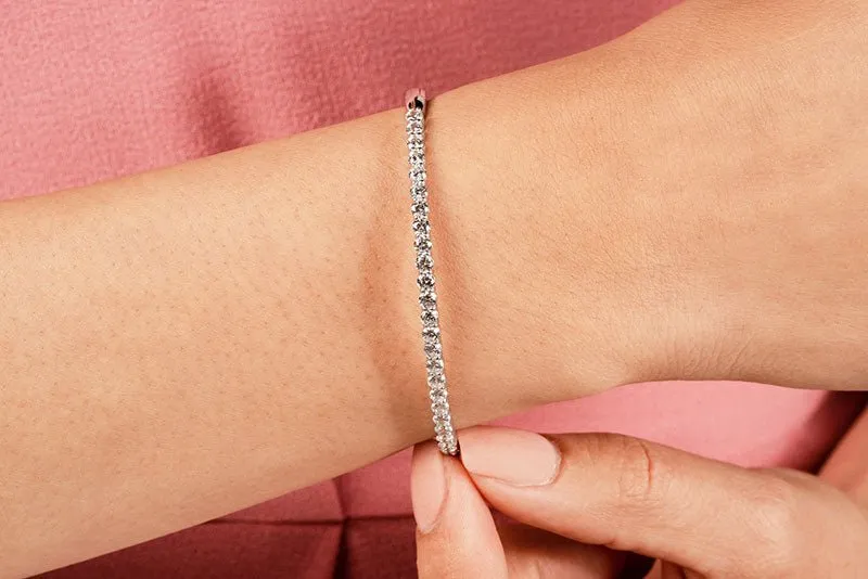 Diamond Top Bangle Diamond  with 2.50 ct.(finished) 3.25mm
