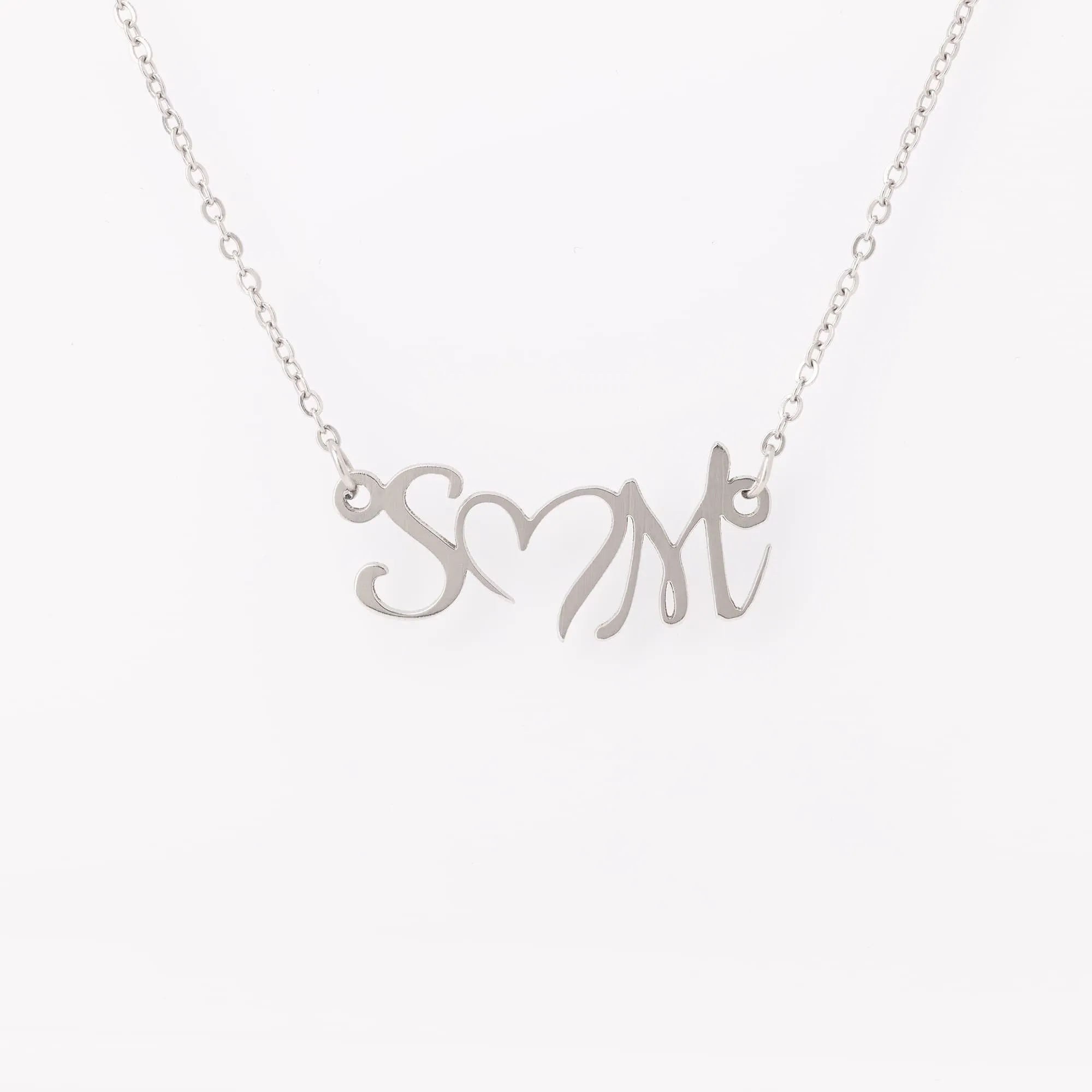 Double Initial Love Necklace