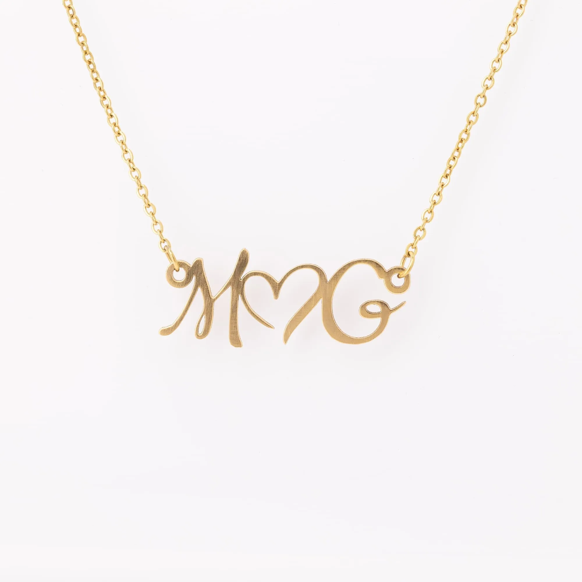 Double Initial Love Necklace