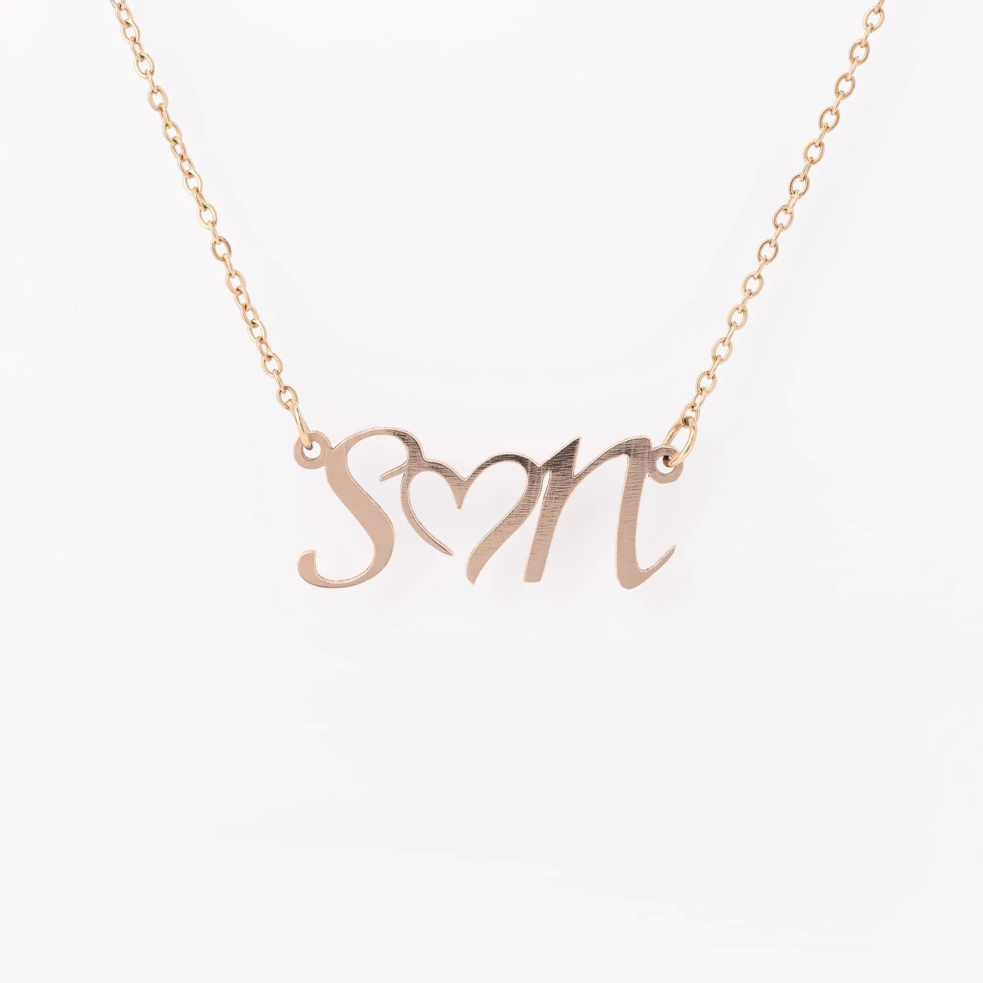 Double Initial Love Necklace