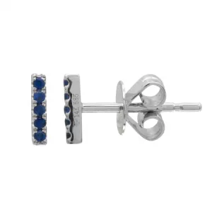EAR BAR -BLUE SAPPHIRE